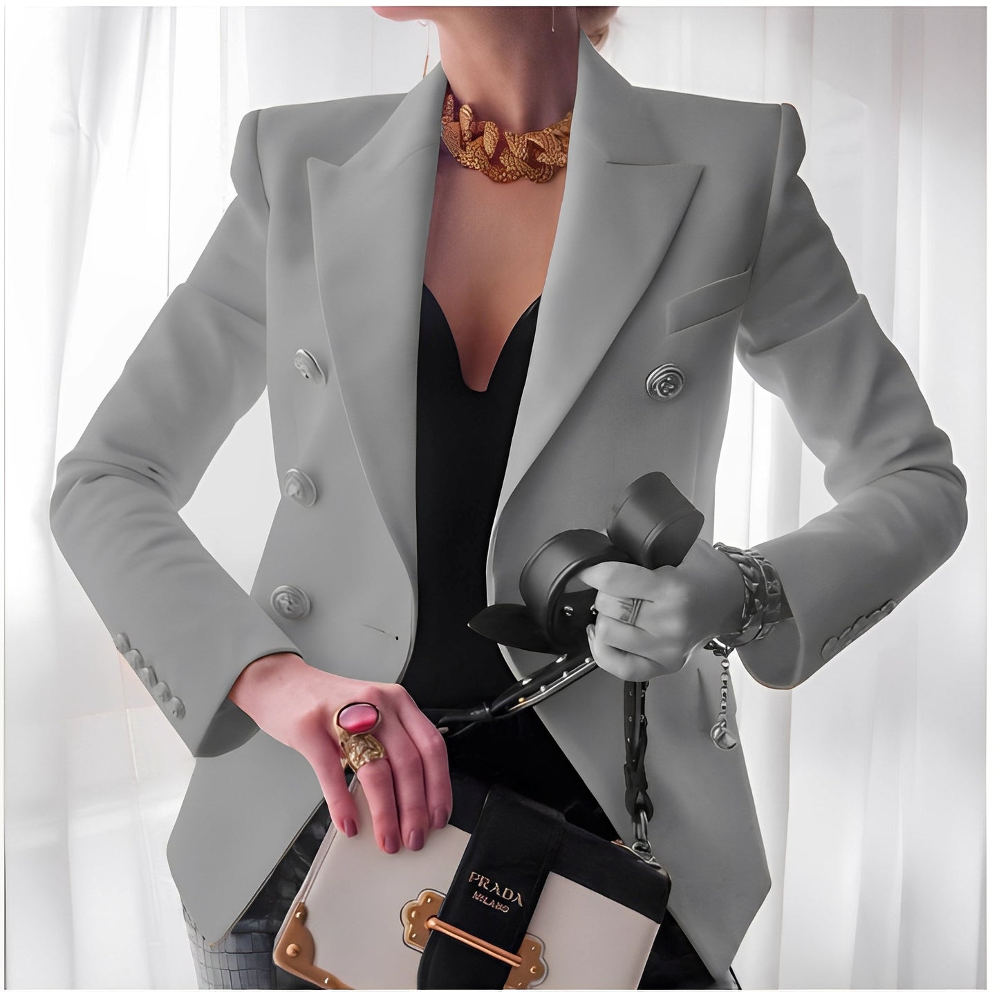Berg-Feldt | Klassischer Blazer mit Knöpfen für Frauen