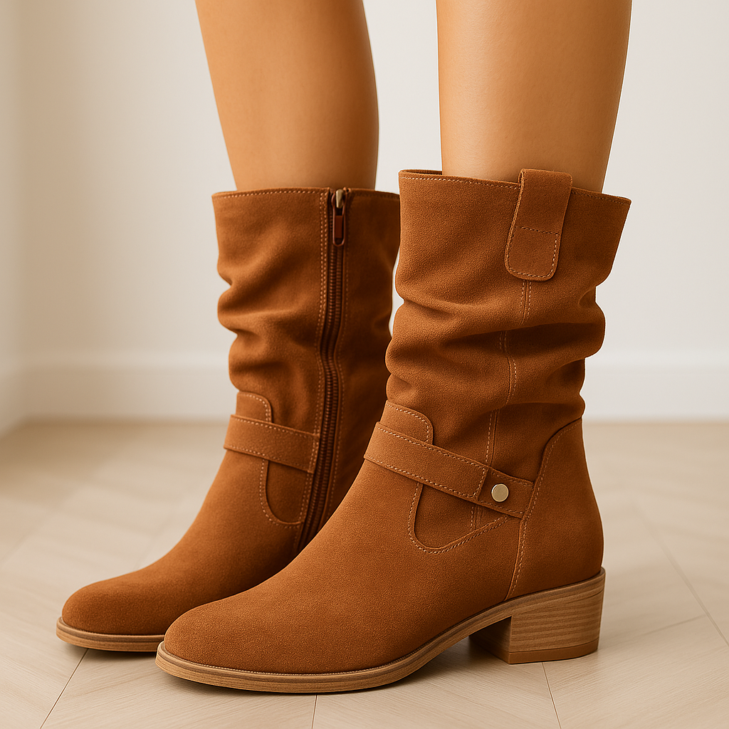 Berg-Feldt | Bottines de Cowboy Confortables pour Femmes avec Petit Talon