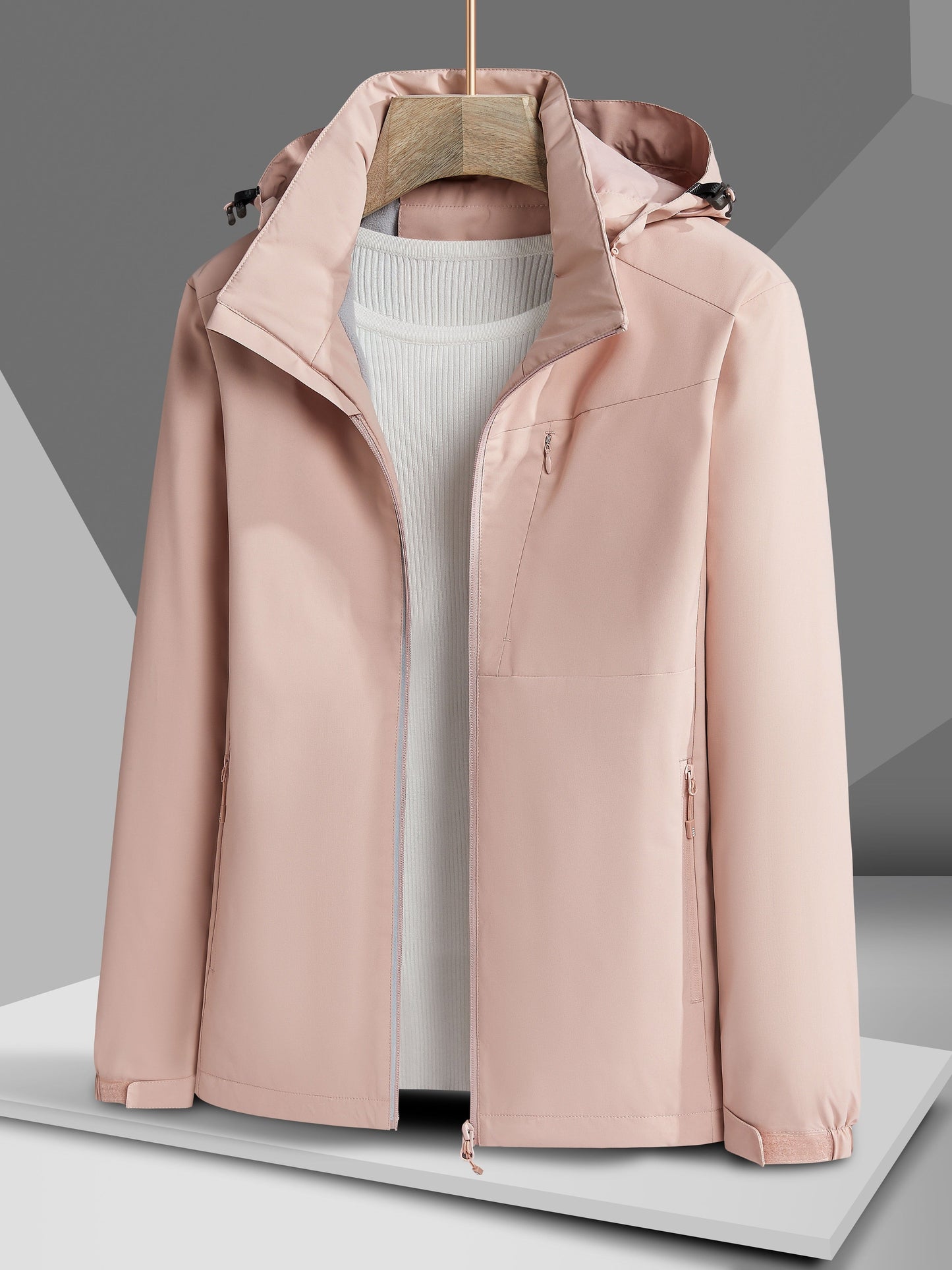 Berg-Feldt | Parka d'hiver décontracté imperméable pour femme avec capuche et doublure en polaire, idéal pour l'automne et l'hiver