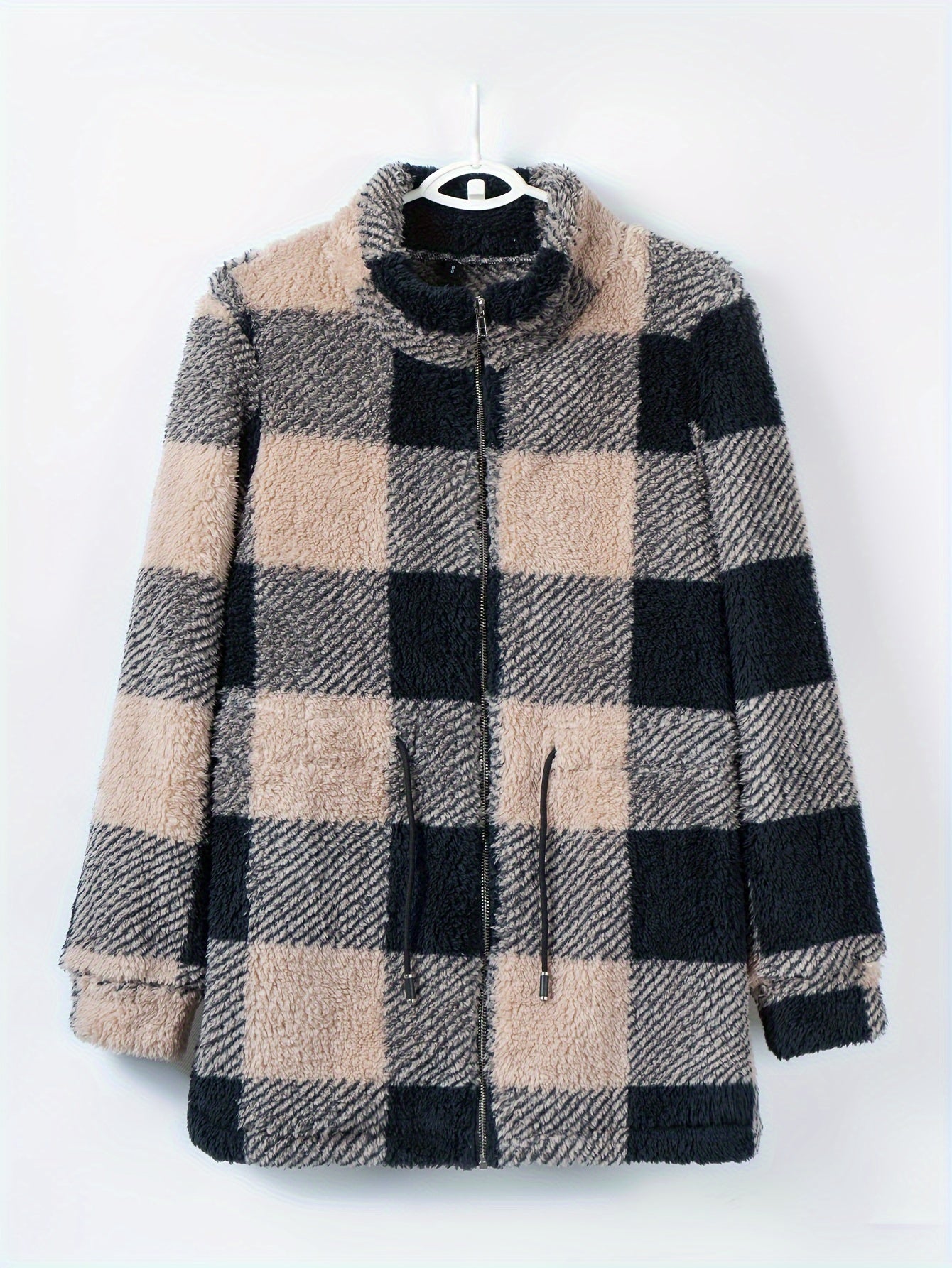 Berg-Feldt | Karierte Jacke Aus Weichem Material Polyester Bequem und Stilvoll