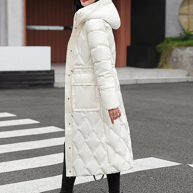 Berg-Feldt | Veste longue doublée d'hiver pour femme, idéale par temps froid