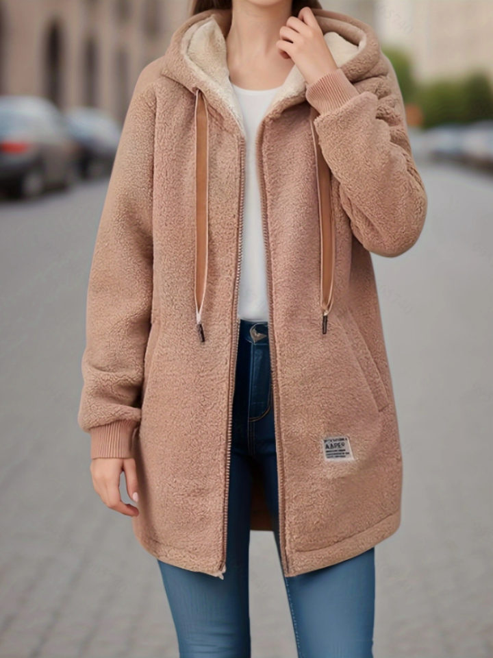 Berg-Feldt | Kapuzenjacke aus Fleece mit Reißverschluss
