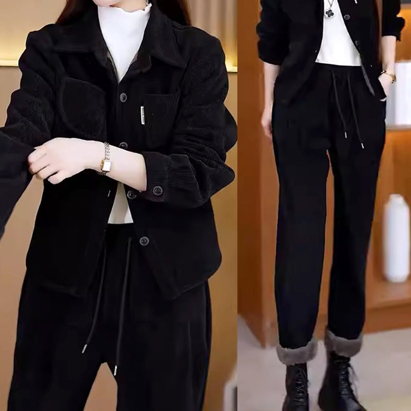 Ensemble d'hiver pour femme : veste et pantalon style vintage par Hellena