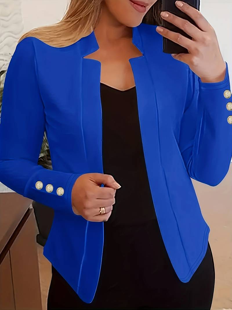 Avelena: blazer décontracté à manches longues et à boutons