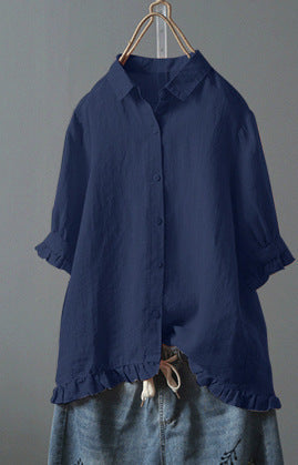 Blouses à volants Fudus pour femme