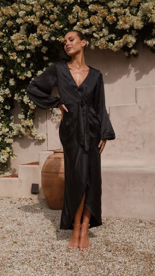 Robe Fudus à manches lanternes