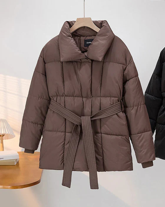 Berg-Feldt | Steppjacke mit Revers In Einer Dezenten Farbe