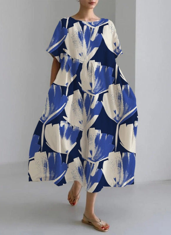 Robe Julia élégante : encolure ronde, coupe moderne