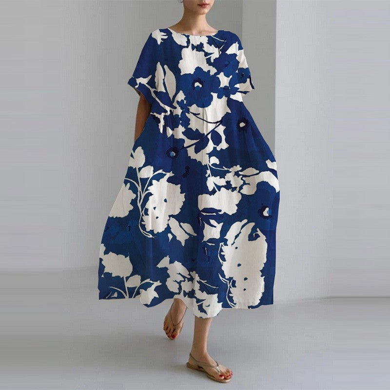 Robe Julia élégante : encolure ronde, coupe moderne