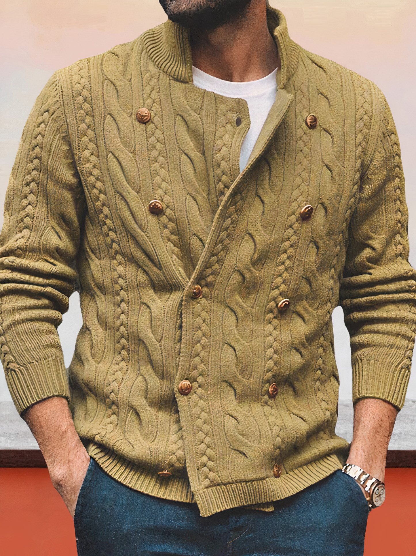 Pull croisé pour homme - Aidan