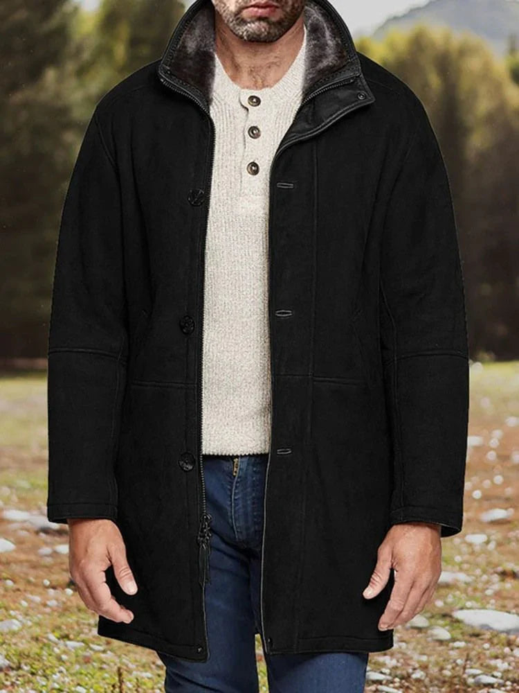 Gebrauchte Wildlederjacke mit Fleecefutter – Modell Albert
