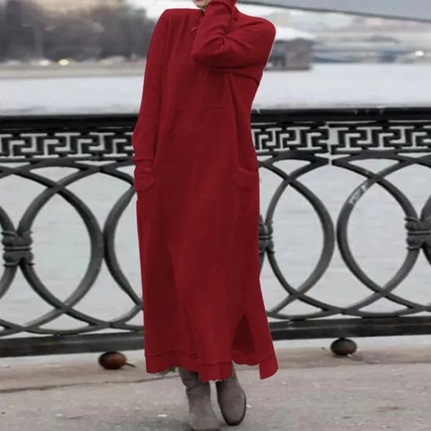 Berg-Feldt | Rundhals Langarm Winterkleid