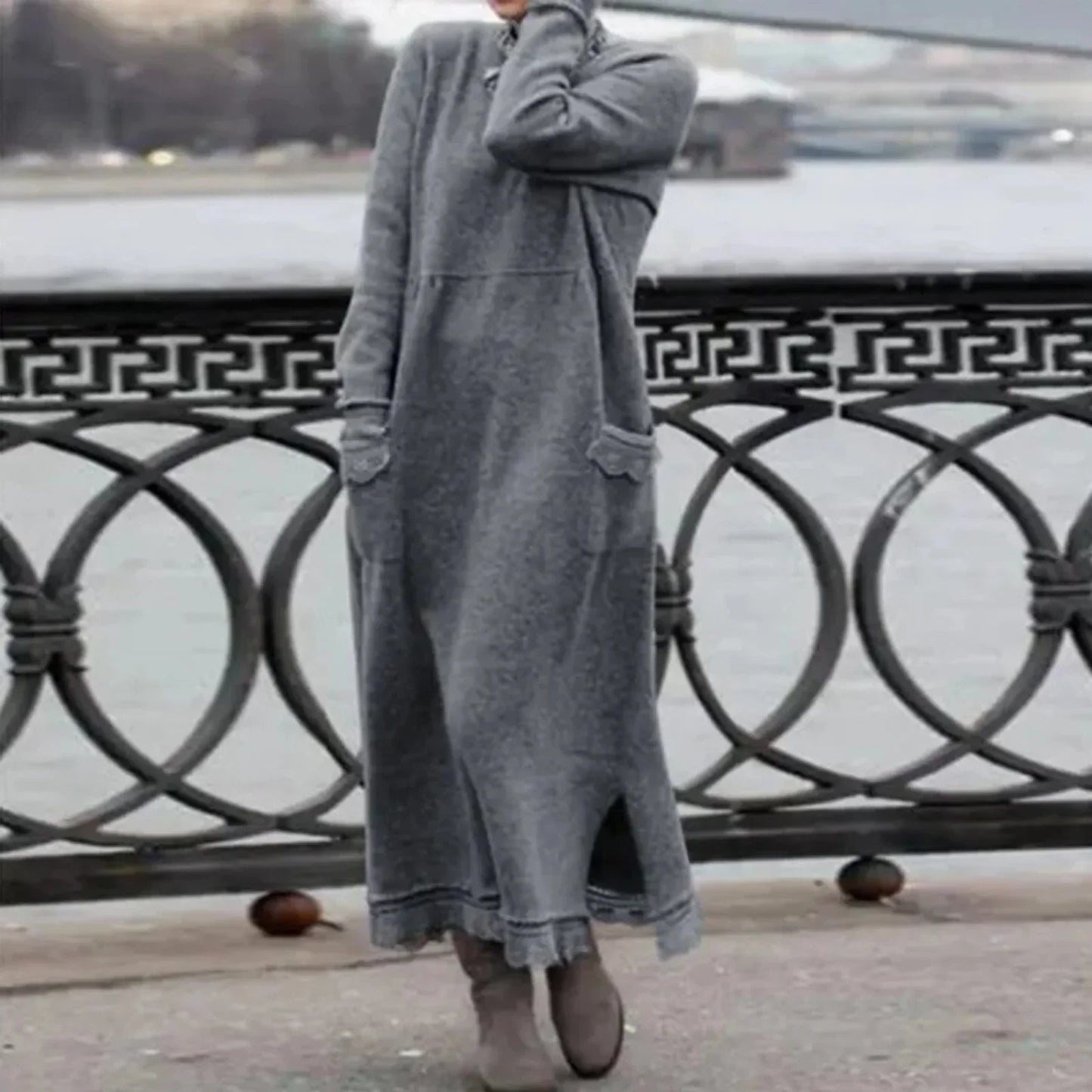 Berg-Feldt | Rundhals Langarm Winterkleid