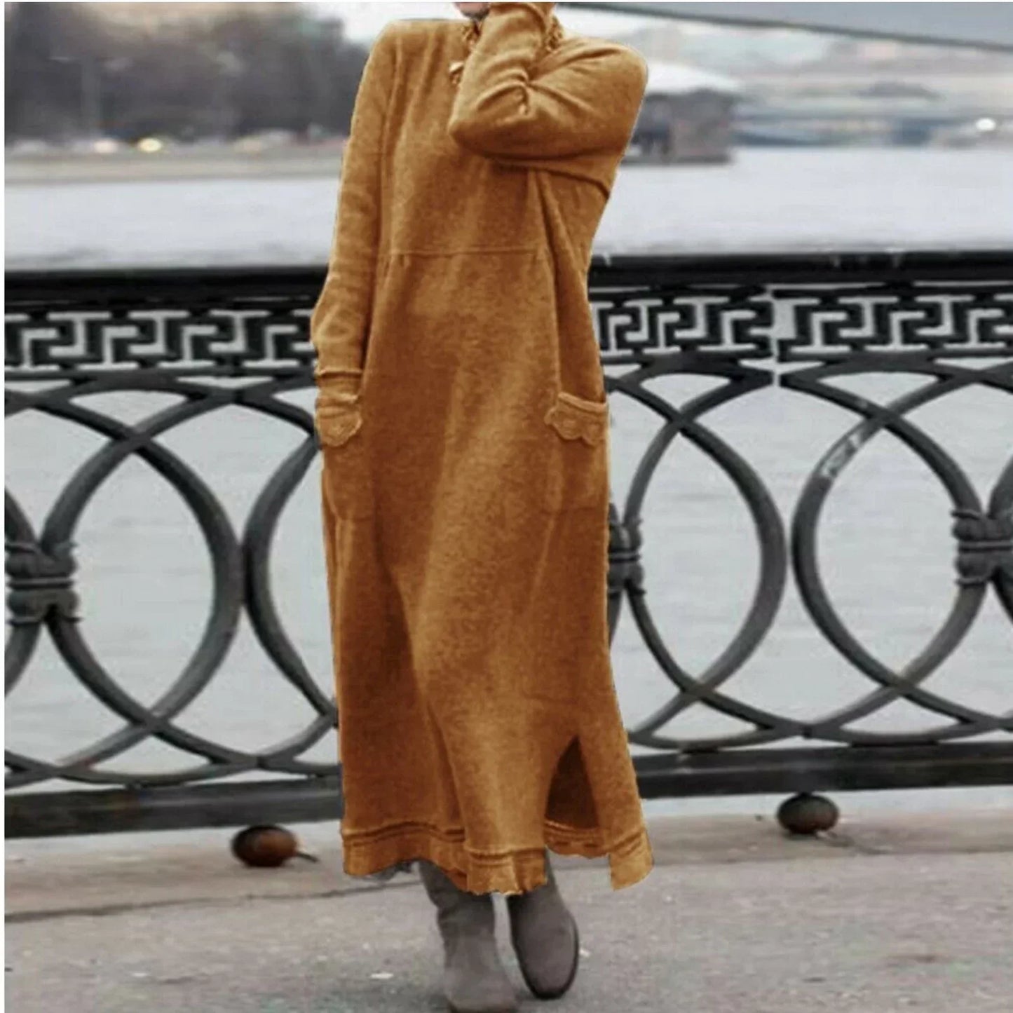 Berg-Feldt | Rundhals Langarm Winterkleid