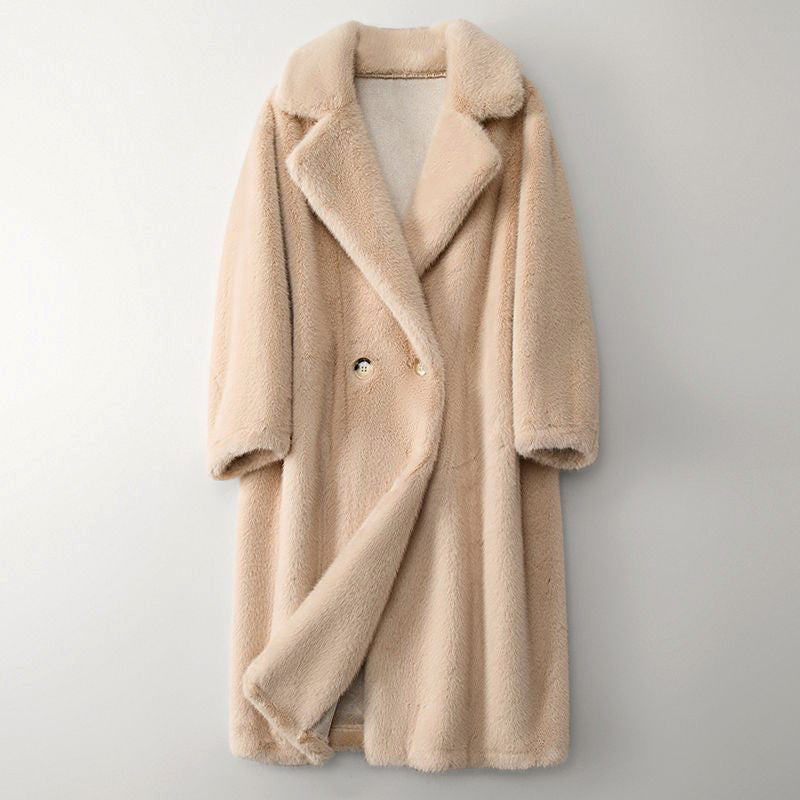 Berg-Feldt | Manteau d'hiver beige pour femme