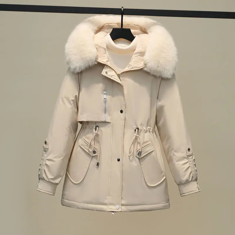 Berg-Feldt | Veste d'Hiver Matelassée pour Femme avec Col en Fourrure