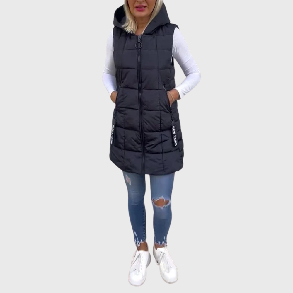 Berg-Feldt | Manteau d'hiver rembourré élégant sans manches pour femmes