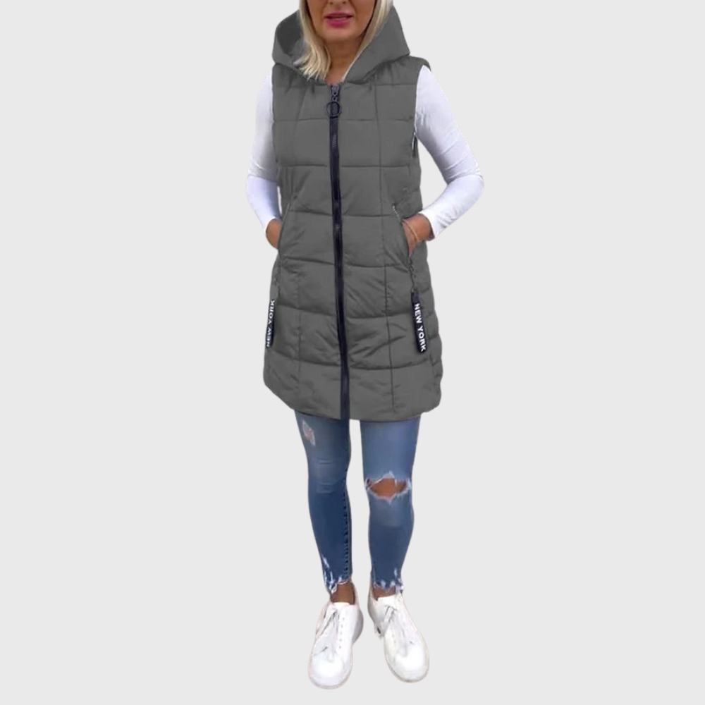 Berg-Feldt | Manteau d'hiver rembourré élégant sans manches pour femmes