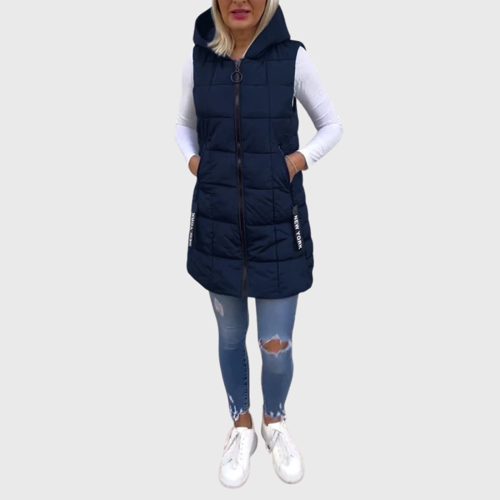 Berg-Feldt | Manteau d'hiver rembourré élégant sans manches pour femmes