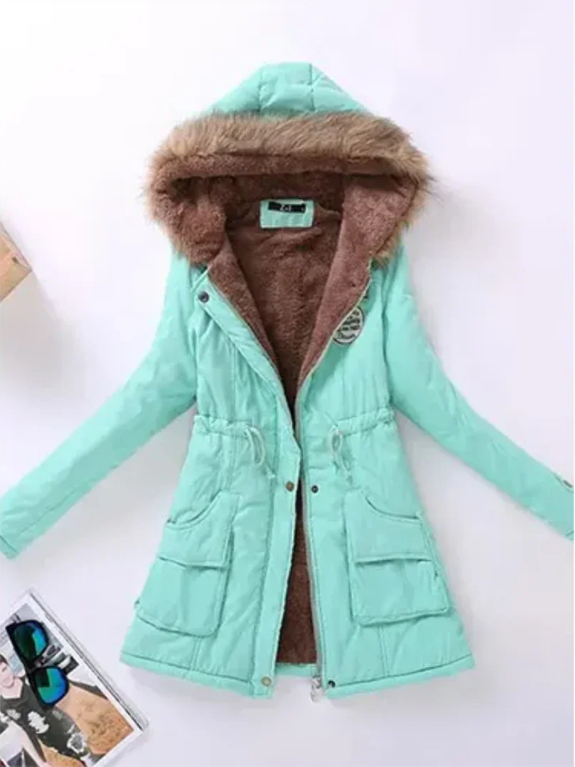 Berg-Feldt | Veste d'hiver à capuche et doublure pour femme, idéale pour un usage quotidien