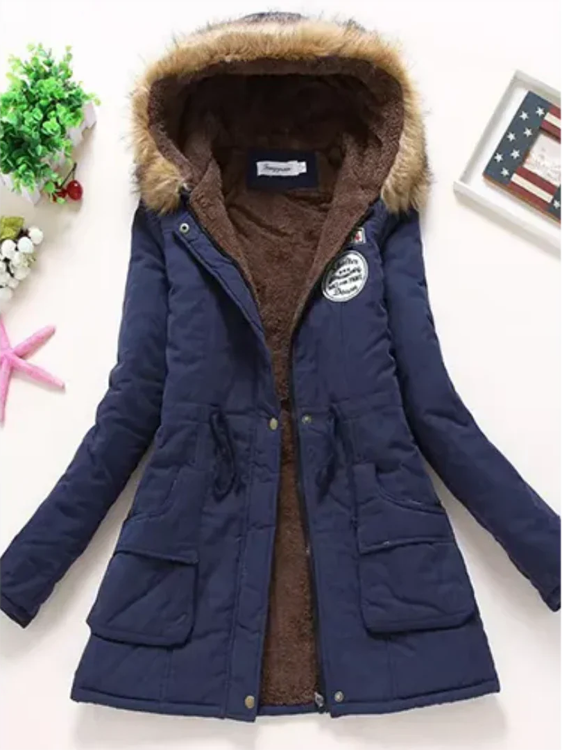 Berg-Feldt | Veste d'hiver à capuche et doublure pour femme, idéale pour un usage quotidien