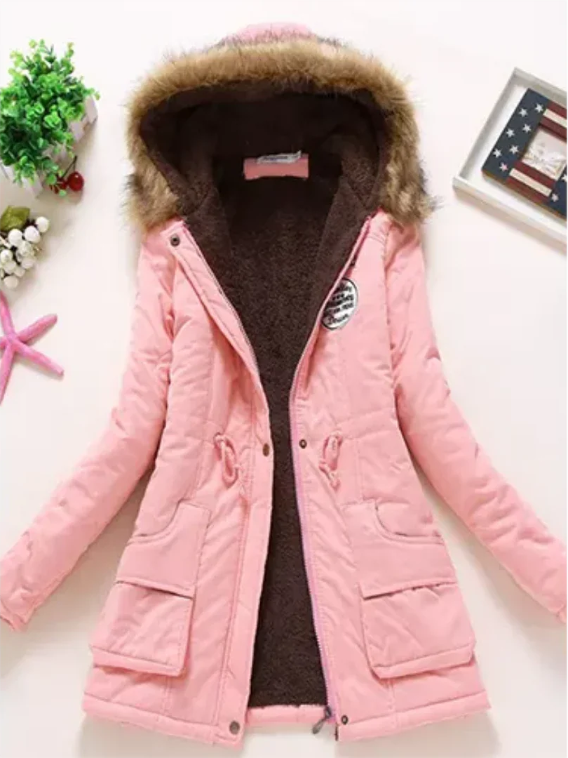 Berg-Feldt | Veste d'hiver à capuche et doublure pour femme, idéale pour un usage quotidien