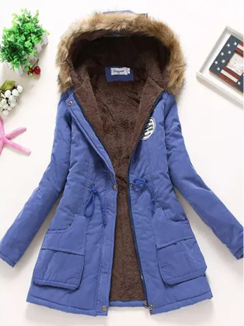Berg-Feldt | Veste d'hiver à capuche et doublure pour femme, idéale pour un usage quotidien