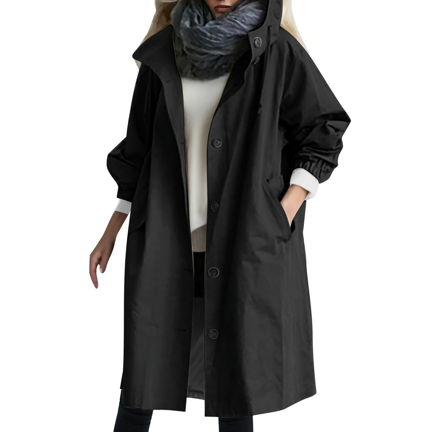 Berg-Feldt | Trench-coat à capuche coupe-vent pour femme