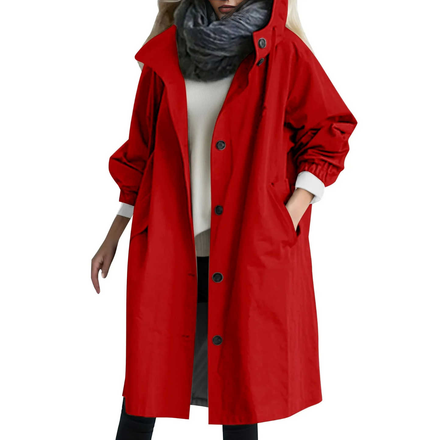 Berg-Feldt | Trench-coat à capuche coupe-vent pour femme