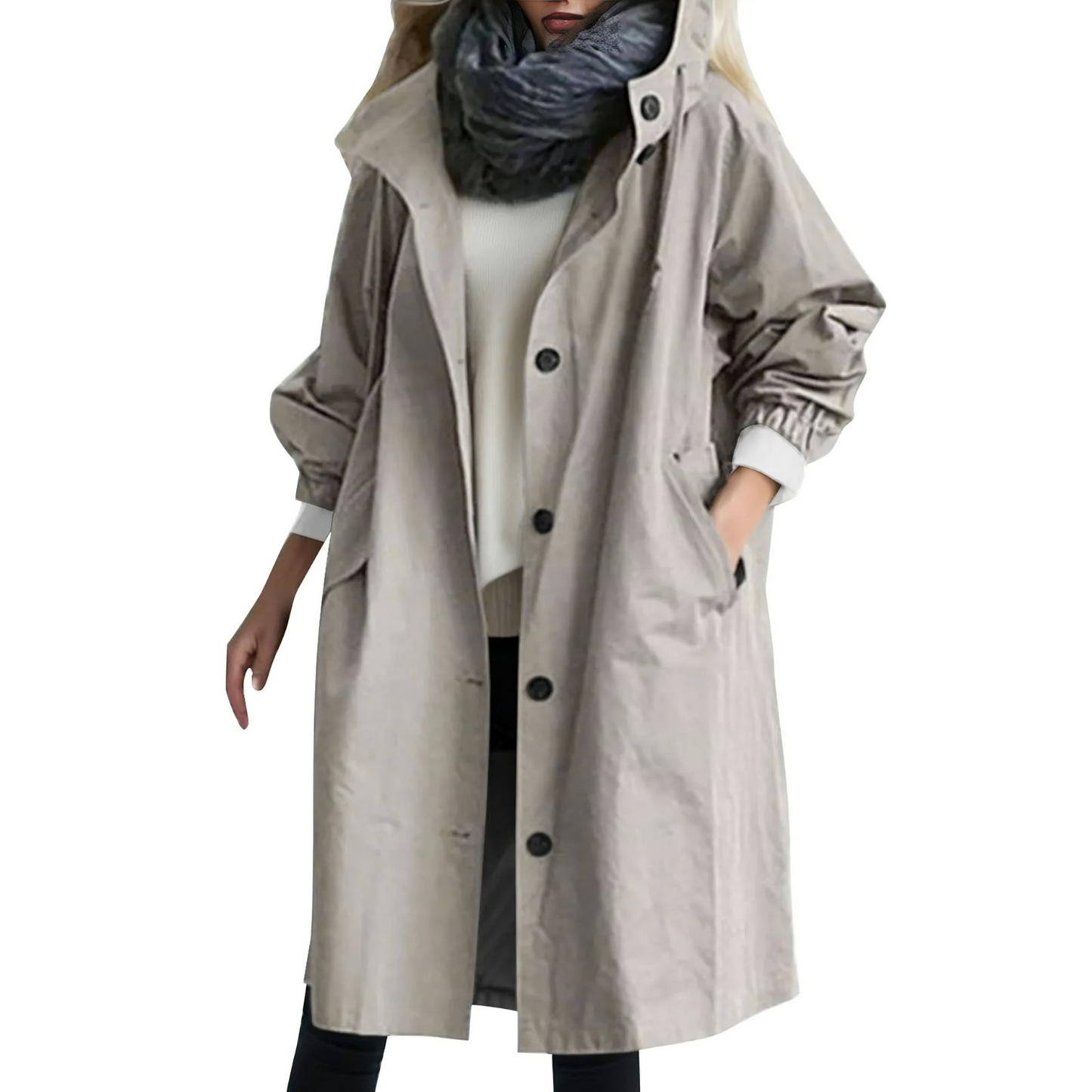 Berg-Feldt | Trench-coat à capuche coupe-vent pour femme