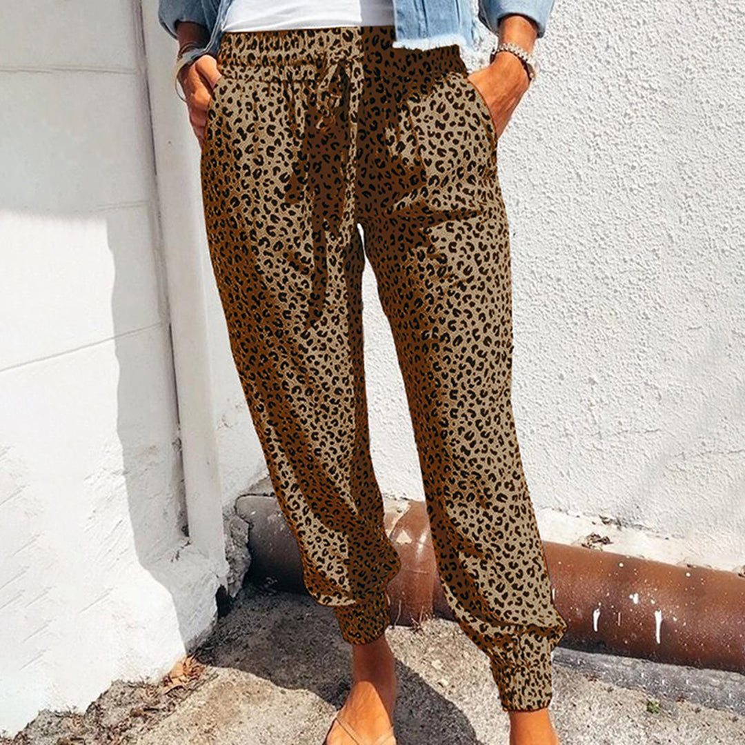 Legging confortable à imprimé léopard pour femme par Kleo