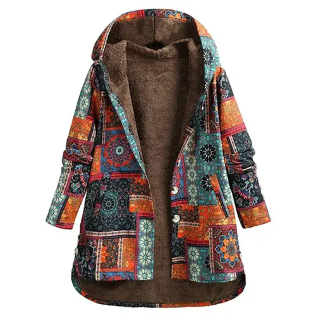 Berg-Feldt | Klassiker Blumen Kapuzenjacke Winter