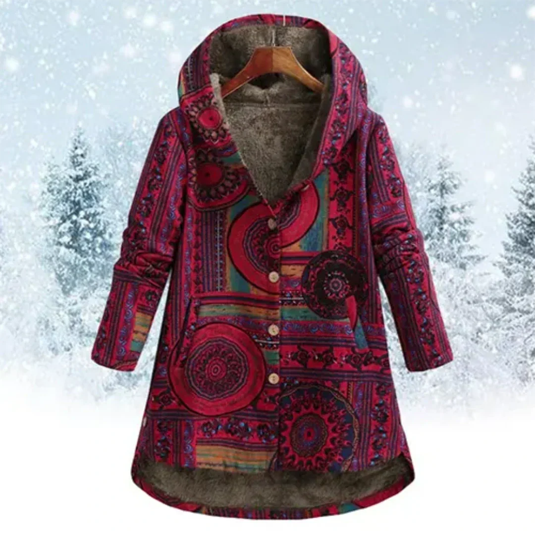 Berg-Feldt | Klassiker Blumen Kapuzenjacke Winter
