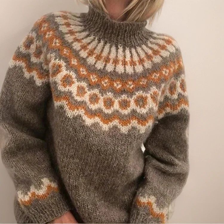 Pull col roulé doux et chaud Ava