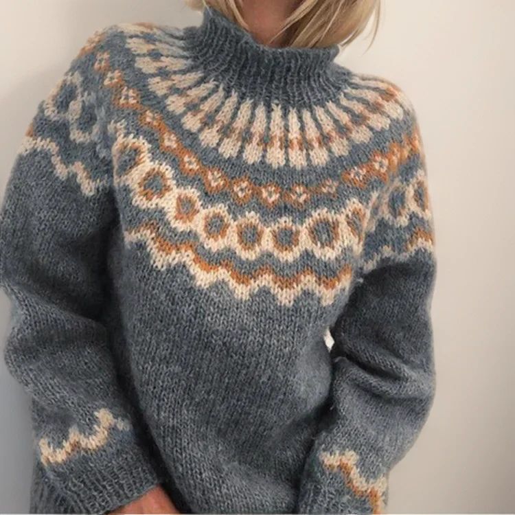 Pull col roulé doux et chaud Ava