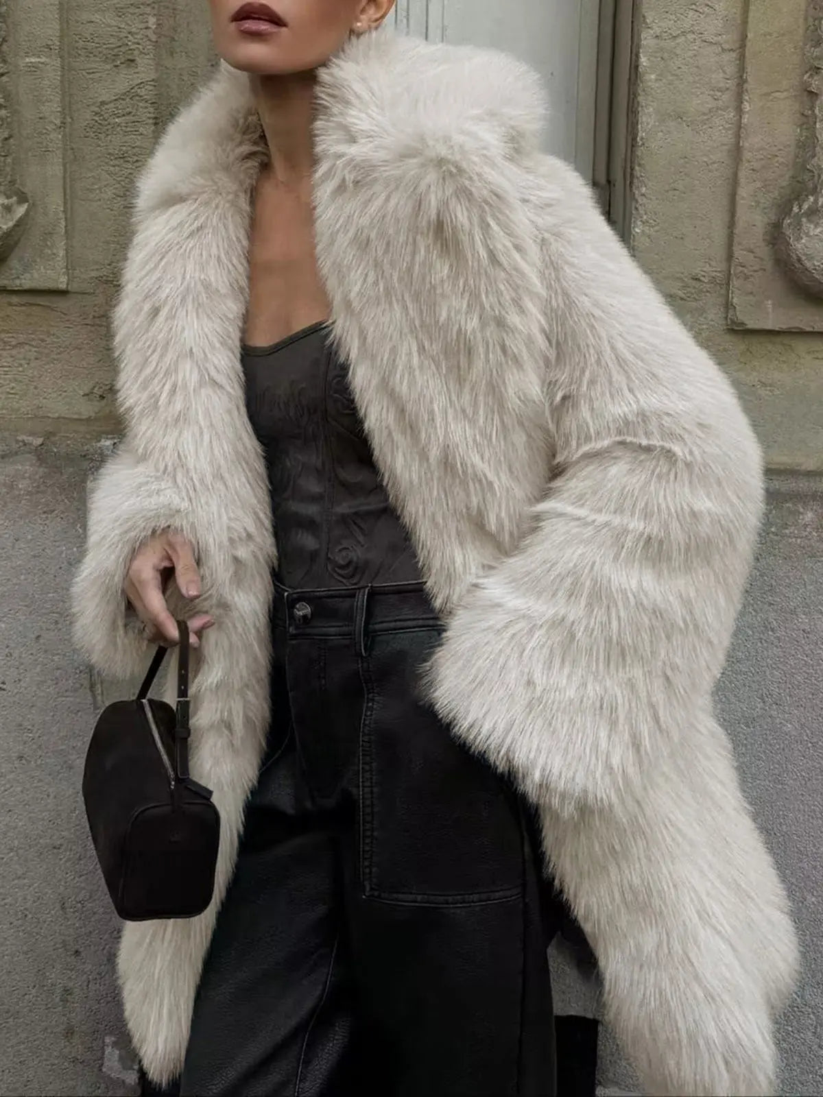 Berg-Feldt | Manteau oversize en fausse fourrure douce