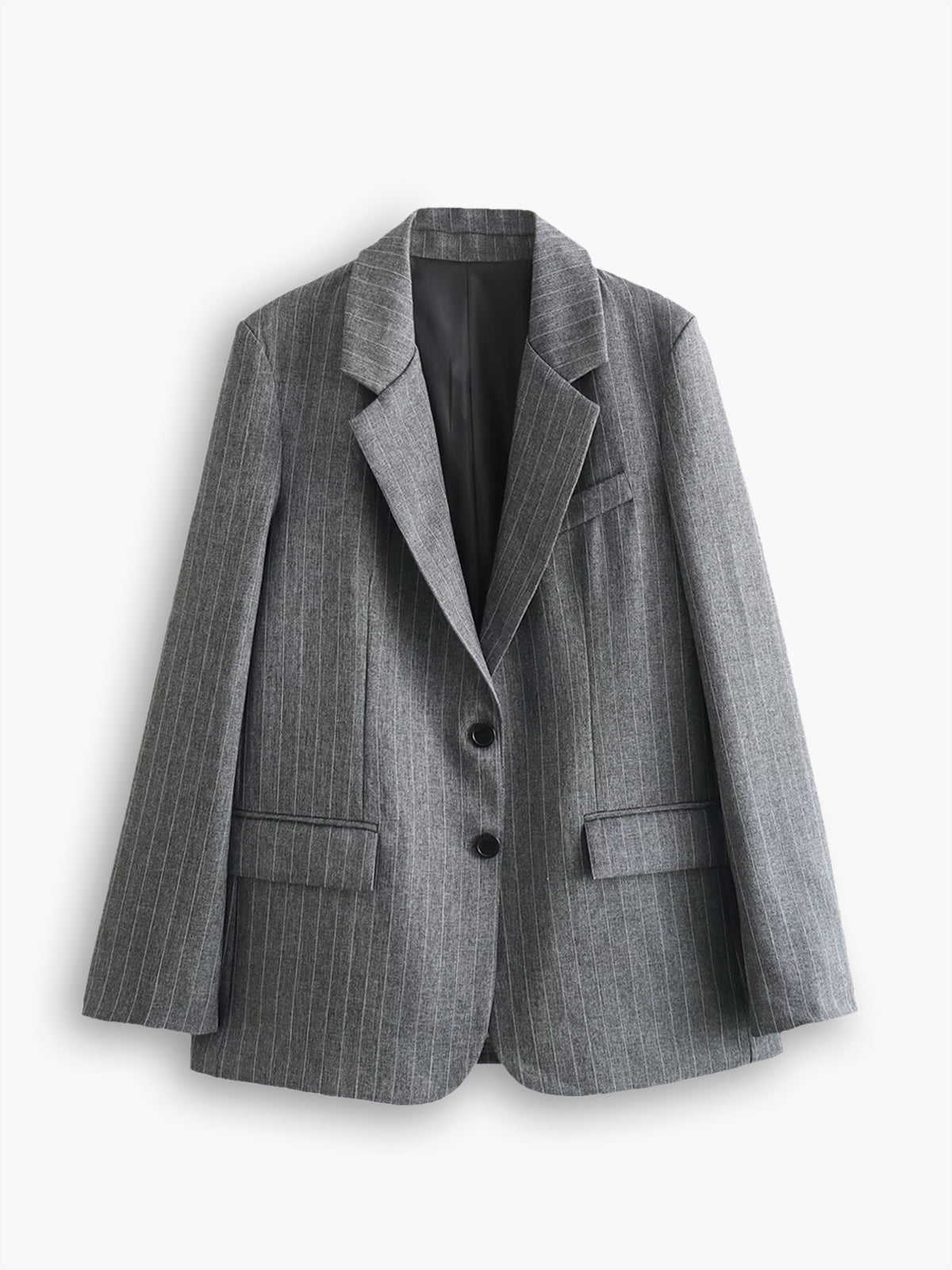 Blazer rayé à fines rayures