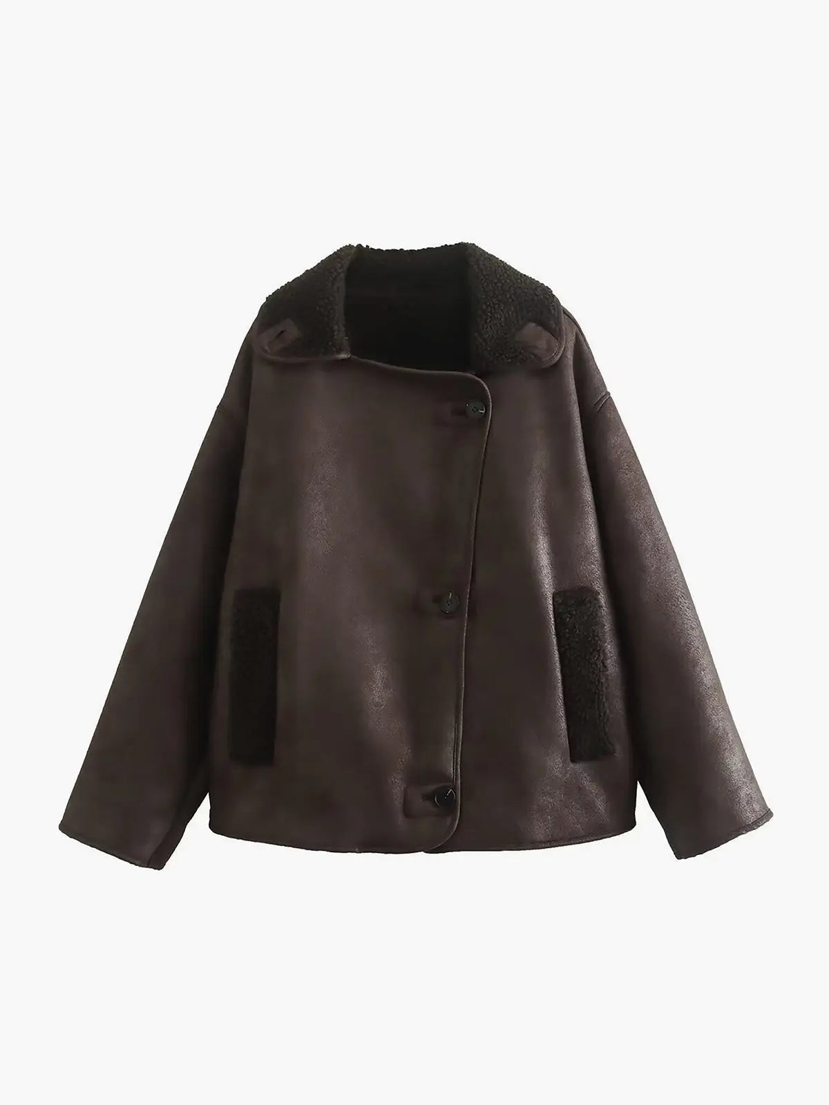 Berg-Feldt | Revers Kunstleder Warme Jacke