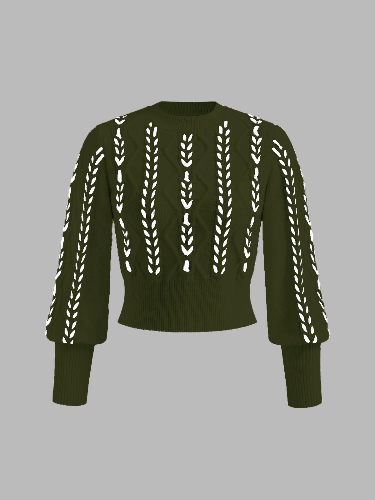 Berg-Feldt | Strickpullover mit Lochmuster Acrylmischung Elegant und Modern