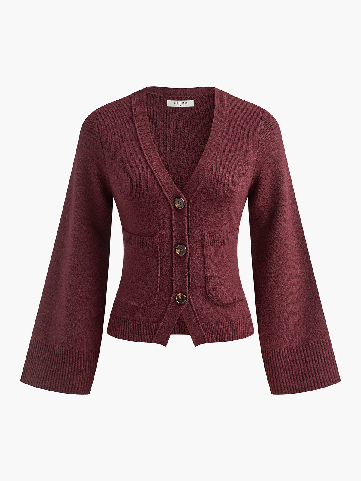 Berg-Feldt | Strickcardigan mit V-ausschnitt Taschen und Knöpfe Zeitloser Komfort