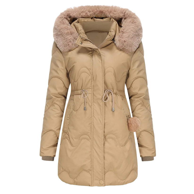 Berg-Feldt | Manteau d'hiver avec col moelleux Renata