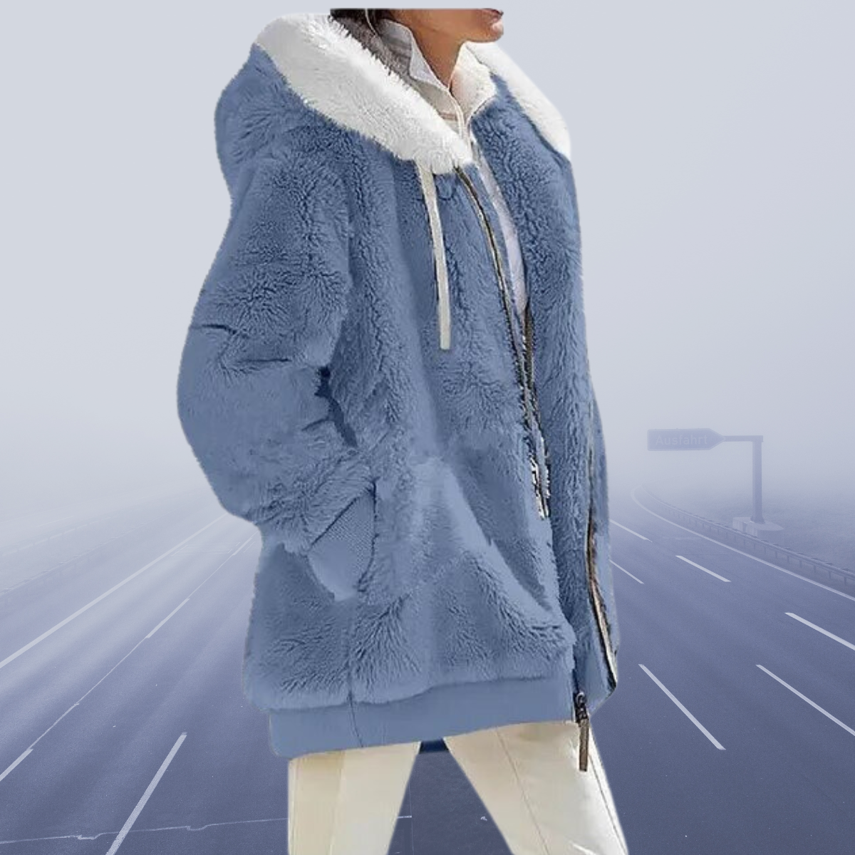 Berg-Feldt | Übergroße Teddyjacke für Damen Gemütlich und Warm Wintermantel
