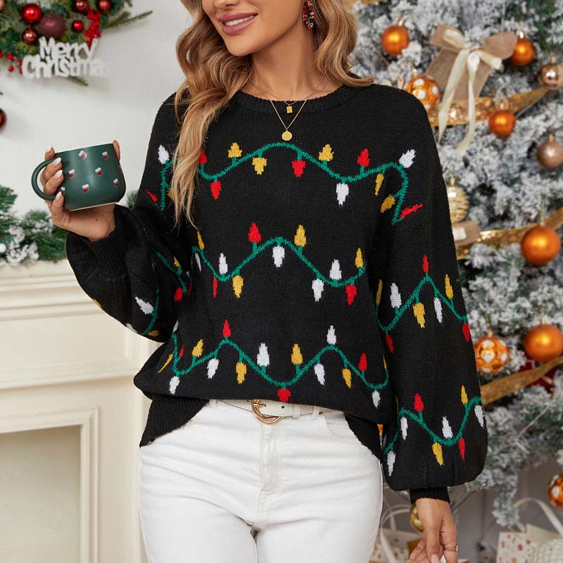 Berg-Feldt | Pull Tricot de Noël à Motif Ludique