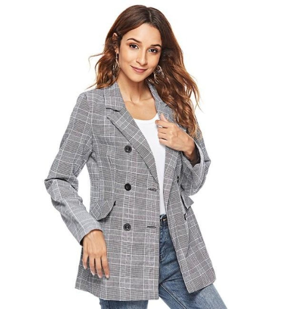 Berg-Feldt | Karierte Blazer Moderner Schnitt Klassische Eleganz