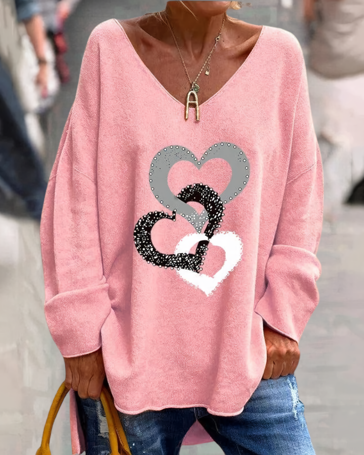 Gemütlicher Pullover mit Grafik - Bonnie