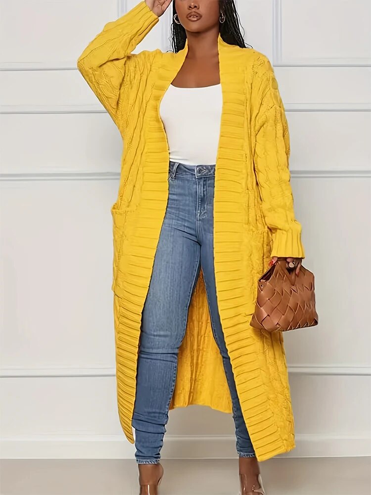 Cardigan en grosse maille Brooklyn avec poches