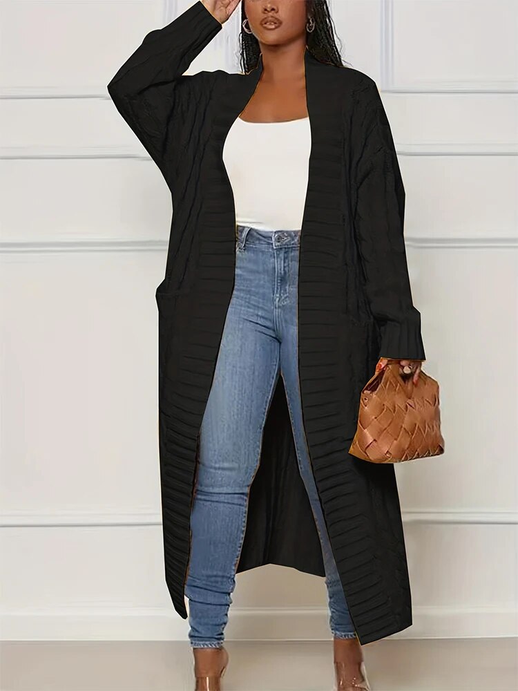 Cardigan en grosse maille Brooklyn avec poches