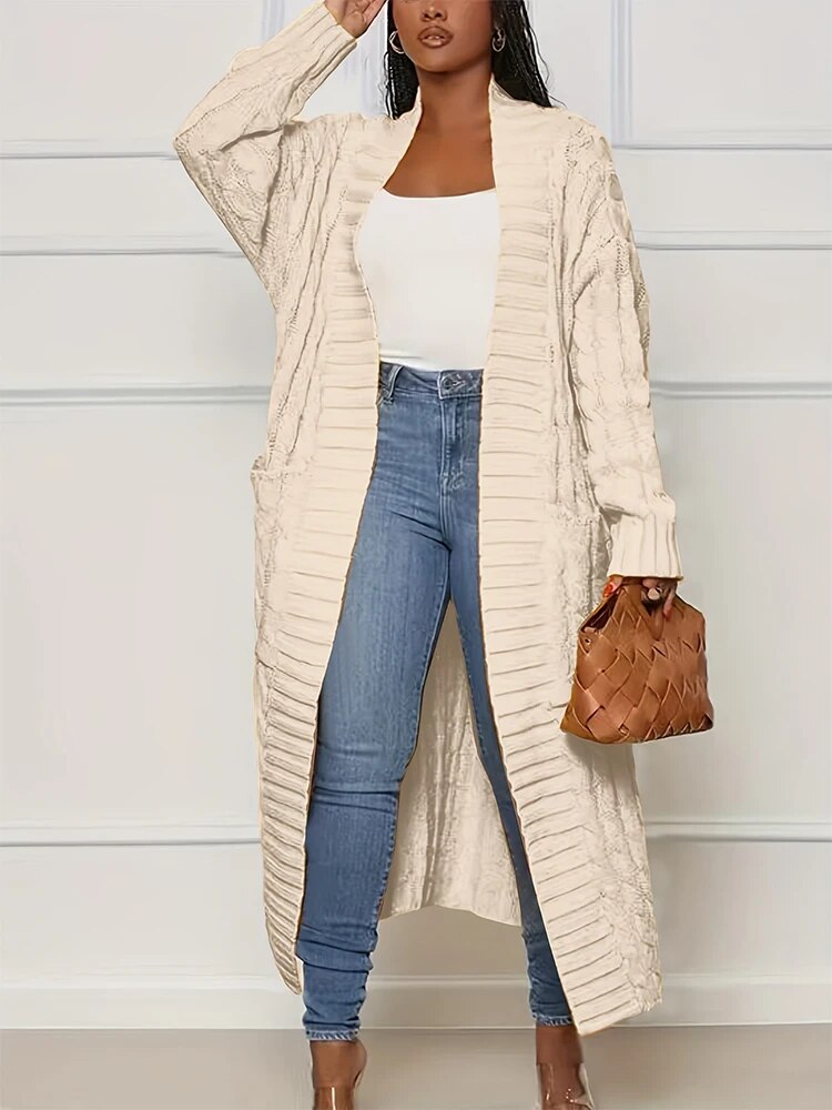 Cardigan en grosse maille Brooklyn avec poches