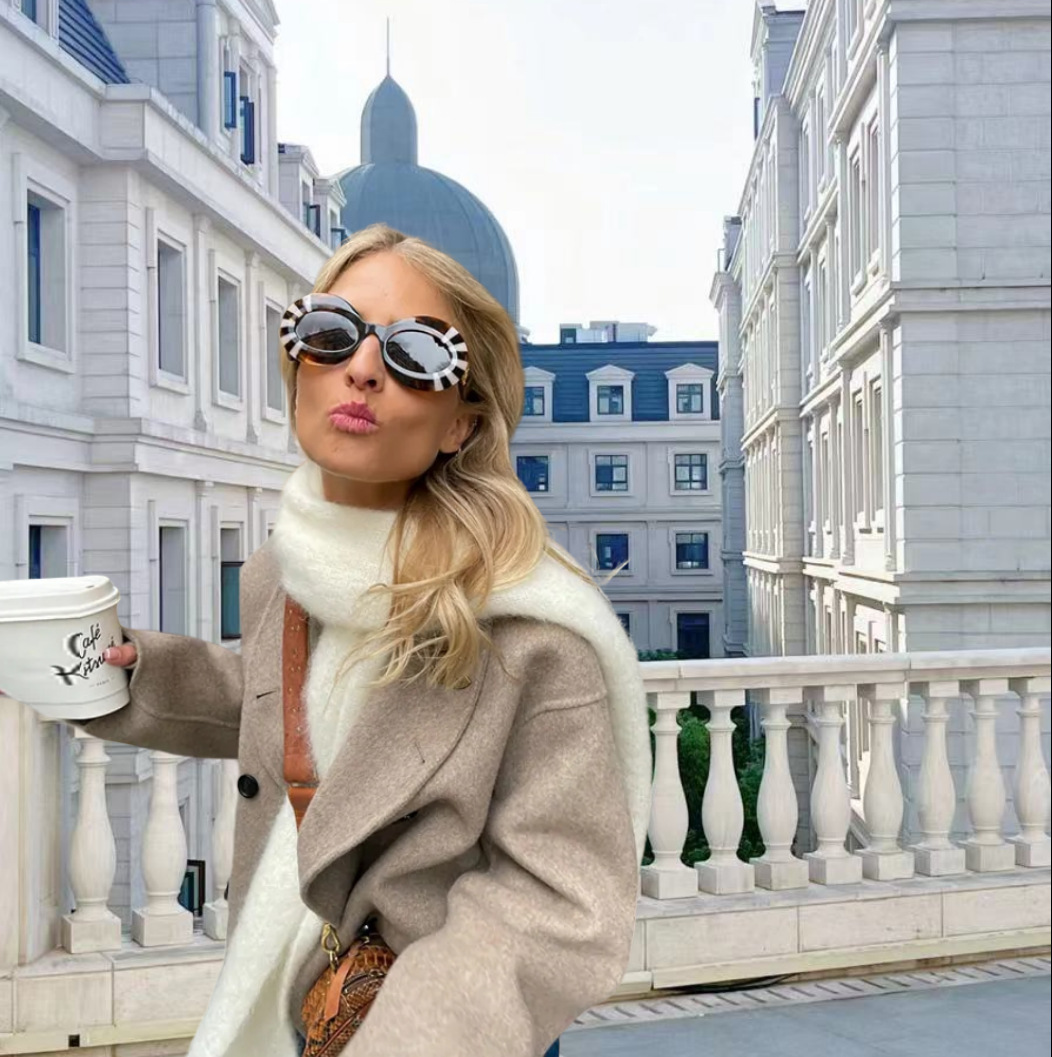Berg-Feldt | Trendige oversized Jacke mit Knöpfen