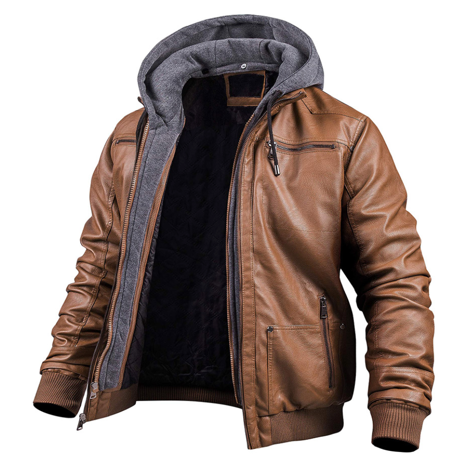 Berg-Feldt | Klassische Leder-Winterjacke
